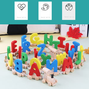 Set di Blocchi Multifunzione per l'Apprendimento dei Colori, Trenino con 26 Lettere per Bambini Autistici, Giocattoli all'Ingrosso per Ragazzi e Ragazze - Product Image 4
