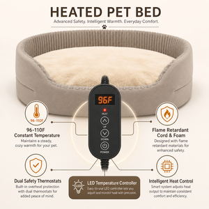 Coussin chauffant pour animaux de compagnie ZT en velours côtelé rond, pour chiens, tapis chaud d'hiver, couleur unie, style moderne, lavable à la main - Product Image 4