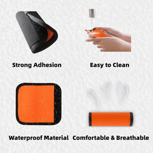 Label bagasi koper nyaman Logo kustom Premium tanda ritel pembungkus pegangan gesper nilon karet <span class=keywords><strong>Neoprene</strong></span> hijau lunak - Product Image 5