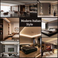 Panneaux muraux de style moderne et armoires sur mesure, solutions complètes pour l'aménagement de toute la maison, pour la décoration intérieure résidentielle et commerciale