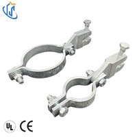 Collier de serrage sismique en forme de poire UTTERLY UTT20Q UL CE approuvé pour système d'extincteurs, assemblage de barre anti-oscillation en fonte ductile