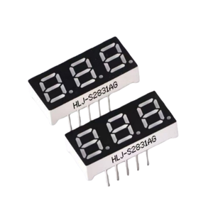 Pantalla LED de 3 Dígitos de 0.28 Pulgadas, Ultra Brillante Rojo/Azul/Blanco, Ánodo/Cátodo Común (CC/CA) - Product Image 2