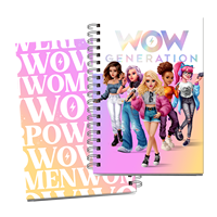 Carnet certifié bio A5, couverture rigide en PU, impression numérique, reliure piquée, 80 feuilles, édition cadeau WOW Generation