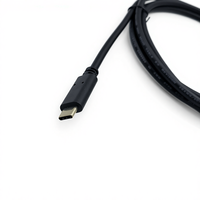 Câble d'imprimante et de scanner COMTON USB C mâle vers USB B mâle angulaire noir PVC standard, câble de données USB multifonctionnel