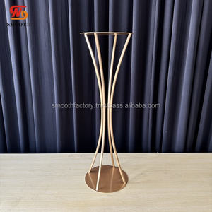 Support à fleurs de table doré pour banquet de mariage, décoration élégante, 80 cm, vente chaude - Product Image 6