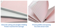 Papier pour machine ECG 210x295 -200 feuilles par paquet Papier graphique ecg 12 canaux