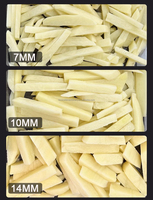 Machine à découper les frites ondulées 300 kg/h, 7/10/14 mm, électrique, coupe-frites ondulées pour pommes de terre, machine à découper les pommes de terre en forme de dents de loup