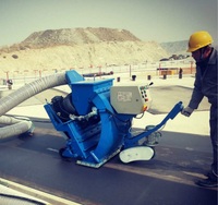 Mesin Shot Blasting Permukaan Jalan Mobile Lebar 800mm, Peralatan Pembersih Permukaan Jalan Beton Kapasitas Tinggi 400m²/jam