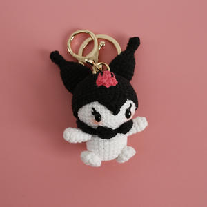 ตุ๊กตาคุโรมิโครเชต์มือตุ๊กตาอะนิเมะ Sanrio <span class=keywords><strong>Badtz</strong></span>-<span class=keywords><strong>Maru</strong></span> Amigurumi ตุ๊กตาน่ารักแบบกอธิคของขวัญอนิเมะที่ไม่เหมือนใครสำหรับเด็กผู้หญิงวัยรุ่นอะนิเมะ - Product Image 6