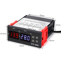 Yuanhuang STC-3008 ordinateur affichage numérique Intelligent contrôleur de température électronique à double contrôle
