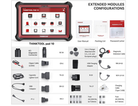 Thinktool Pad 10 Outil de diagnostic automobile bidirectionnel OBD2 Scanner TPMS Injecteur IMMO Clé Codage Système complet Outil de diagnostic