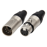 Connecteur de câble XLR femelle 5 broches en alliage de zinc moulé sous pression pour éclairage de scène DMX, projecteurs mobiles, éclairage LED Par et consoles