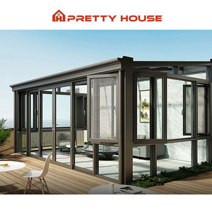 <span class=keywords><strong>Casa</strong></span> de cristal insonorizada de jardín de invierno de pie libre de encargo Sunrooms marco de aluminio <span class=keywords><strong>Casa</strong></span> de cristal para Villa - Product Image 4