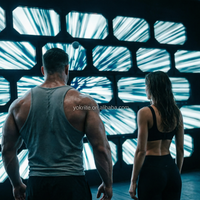 Jeux interactifs lumineux en plastique pour murs, aire de jeux intérieure, parc de trampolines à frappe rapide, parc d'aventure sportif, centre commercial