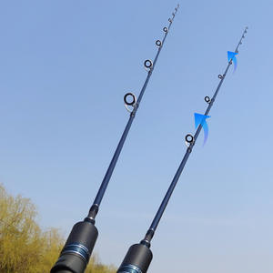 Canne à pêche en mer à récupération lente Fuji OSIC Top Ring Iron Rod 1,93 m en carbone semi-solide super rigide, une section et une demi - Product Image 4