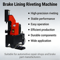 Machine à riveter à commande au pied, facile à utiliser, fonctionnement par une seule personne pour les centres de réparation automobile