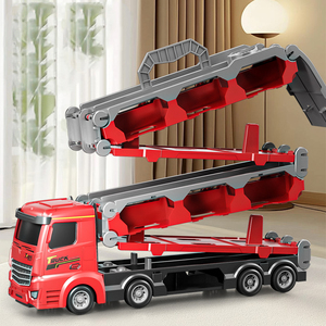 Lungo binario Camiones De Juguete Diecast Cars deformazione catapulta grande camion pista di espulsione pieghevole catapulta camion giocattolo - Product Image 4