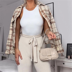Combinaison moulante sexy sans manches à col rond pour femme, style streetwear, imprimé chat, polyester/coton, séchage rapide, respirante - Product Image 4