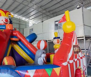 Glissière de conception de clown extérieur pour enfants de château gonflable sur le thème du cirque commercial prix d'usine à vendre - Product Image 3