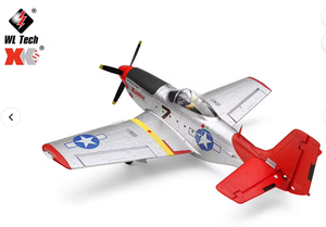 Nuevo Avión <span class=keywords><strong>RC</strong></span> WLtoys XK A280, Simulador de Caza <span class=keywords><strong>P51</strong></span>, 2.4G, Modo 3D6G, con Luz de Búsqueda LED, Juguete para Niños y Adultos - Product Image 2