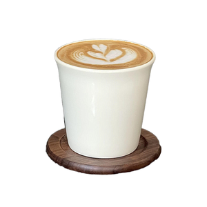Taza de Café de Cerámica Lisa de Porcelana de Grado Alimenticio con Borde Ergonómico Ancho y Esmalte Brillante Resistente a los Arañazos para el Café Diario - Product Image 3