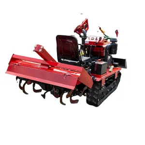 New model ride-on crawler cultivator with trencher/lawn mower/rotary tiller