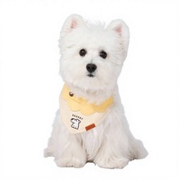 Bavoir pour animaux de compagnie à bords festonnés, mignon et réglable en coton, serviette anti-salive pour chien pour séances photo et promenades quotidiennes - Yilin Pet