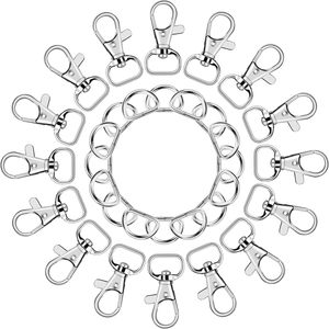 SANNIX Pcs Keychain Clip <b>Hooks</b> With D Ring Include Pcs Swivel <b>Snap</b> <b>Hooks</b> Lanyard Clip And Pcs D Ring For Purse Hardware Sewing P - Product Image 2