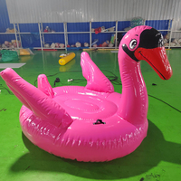 Coussin gonflable pour bébé en forme de canard, cygne, flamant rose, planche flottante pour l'eau, équipement de parc aquatique, vente directe d'usine