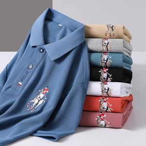 Polo con bordado de tendencia para hombre, ropa de calle de lujo de verano, camiseta informal de moda, ropa de diseñador de manga corta para hombre - Product Image 5