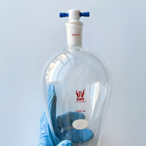 10-5000ml laboratório vidraria alta temperatura resistente grosso murado borosilicato vidro funil separador com torneira PTFE - Product Image 3