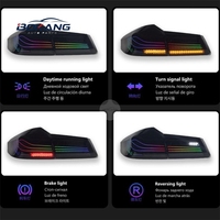 Ensemble de feux arrière LED RGB pour BMW Série 5 G30 G38 2018-2021 12V 6000K Plug and Play, feu de recul