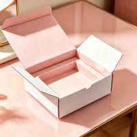 Boîte d'expédition en carton ondulé Kraft, taille personnalisée, imprimée, boutique en ligne, cadeau