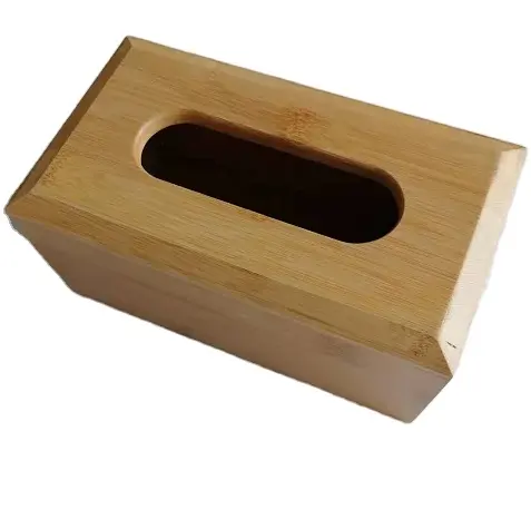 Kunden spezifische Geschenk box Schiebe deckel Bambus Serviette Holzkisten Kosmetische Holzkiste HOLZ