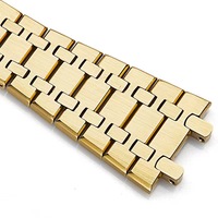 Jettda Original Solid 304L correa de reloj de acero inoxidable 26mm AP correa de metal cepillado con hebilla de doble broche de despliegue de lujo