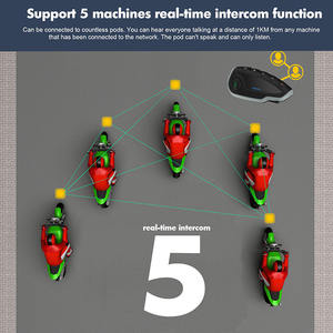 High End <span class=keywords><strong>V8</strong></span> <span class=keywords><strong>หมวก</strong></span><span class=keywords><strong>กัน</strong></span><span class=keywords><strong>น็อค</strong></span>รถจักรยานยนต์อุปกรณ์เสริมหูฟังอินเตอร์คอมไร้สายชุดหูฟังพร้อมไมโครโฟนลําโพงไฮไฟ 40 มม - Product Image 5