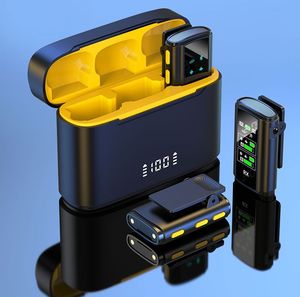 Kablosuz kondenser yaka klip mikrofon kiti gürültü iptal tip-c yıldırım arayüzü şarj durumda Metal malzeme Vlog - Product Image 2