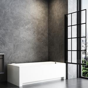 <span class=keywords><strong>Style</strong></span> européen noir mat grille cadre <span class=keywords><strong>douche</strong></span> cloison salle de bain <span class=keywords><strong>baignoire</strong></span> porte pivotante écran de <span class=keywords><strong>douche</strong></span> - Product Image 2
