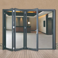 Deda Sun Room puertas plegables personalizadas Puerta de vidrio plegable corredera exterior