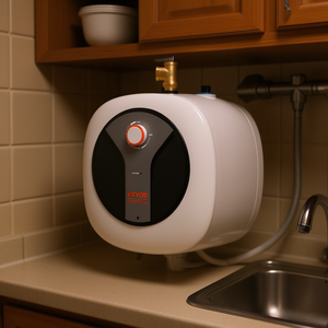 Calentador de Agua Eléctrico Instantáneo de 1440W, Mini Tanque de 4 Galones, Montaje en Pared, con Control de Temperatura de Seguridad para K - Product Image 2