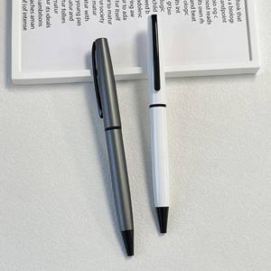 Fournisseur d'usine de stylos à bille métalliques de 0,5 mm en stock, encre noire, stylos publicitaires et de signature avec impression - Product Image 5