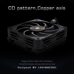 Lovingcool New Design <strong>4</strong> Heat Pipes No LED Light <strong>CPU</strong> Air Cooler With Double 120mm Silent PWM Fans for AM4 AM5 <strong>Intel</strong> LGA 115X - Product Image 3