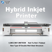 LETOP 3.2M Impresora de Inyección de Tinta Industrial Multifunción de Gran Formato, Plotter de Impresión Comercial, Impresora UV Profesional