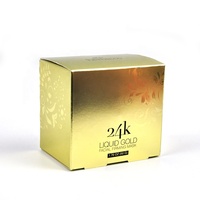 Masque facial hydratant blanchissant en or 24 carats populaire pour le rajeunissement de la peau sous forme de crème avec des ingrédients minéraux utilisés pour le visage