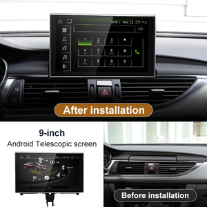 Écran multimédia GPS télescopique pour AUDI A6, nouvelle interface utilisateur CNSTWEI 9 pouces, Snapdragon 665, Android 14, CarPlay sans fil. - Product Image 3