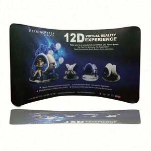 Stand de Fondo Portátil Ligero Personalizado para Exposiciones, de 8 pies, con Cubierta de Tela Tensada Tipo Almohada, para Cabina de Fotos - Product Image 5