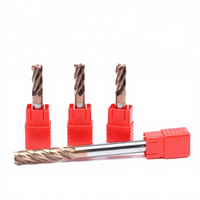 Fraise à dégrossir en carbure de tungstène à 4 cannelures, fraise en carbure monobloc, revêtement nano, usinage CNC, OEM ODM