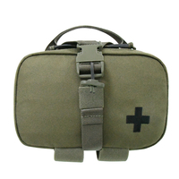 Sac médical tactique en nylon camouflage GAF 500D, trousse de premiers soins imperméable avec fermeture à glissière