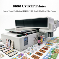 Printer UV DTF Flatbed A1 6090 untuk Kanvas, Tumbler, Kayu, Casing Ponsel, Mesin Cetak Akrilik dengan Kamera AI Positioning