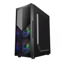 Étui pour PC Atx de jeu de haute qualité USB2.0 USB3.0 boîtier PC en verre trempé transparent pour ordinateur de bureau